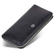 Чорний стильний чоловічий клатч з натуральної шкіри ST Leather B138-3