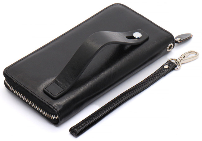 Чорний стильний чоловічий клатч з натуральної шкіри ST Leather B138-3
