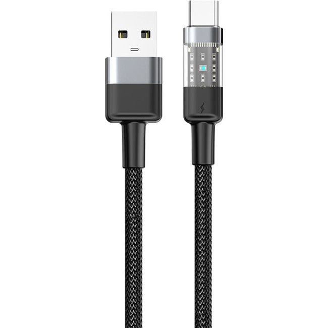Кабель USB Gelius Fusion GP-UCN003 (Incredible series) Type-C (1.25m) (3A) Black