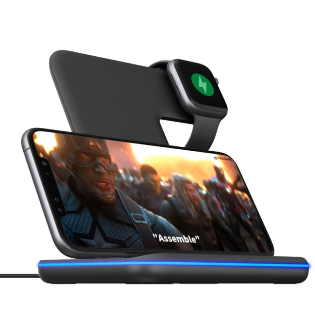 Бездротовий зарядний пристрій Gelius Wireless Charger 3in1 15W GP-AWC01 Black