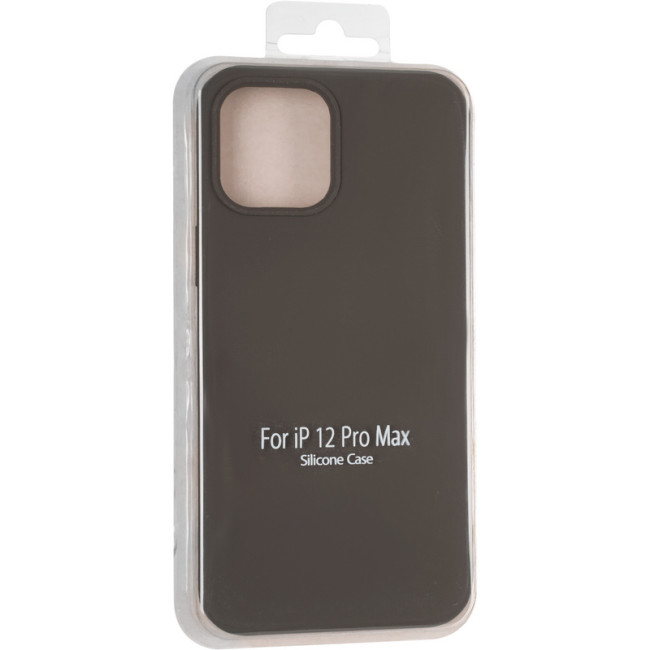 Чохол Original Full Soft Case для iPhone 12 Pro Max (without logo) Dark Grey Чохол Original Full Soft Case для iPhone 12 Pro Max (without logo) Dark Grey