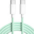 Кабель USB Original Quality Type-C/Type-C 1m (Woven) (box) Green