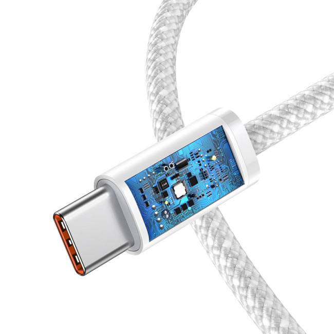 Кабель USB Baseus Dynamic Series (CALD000302) Type-C/Type-C 100W 2m White