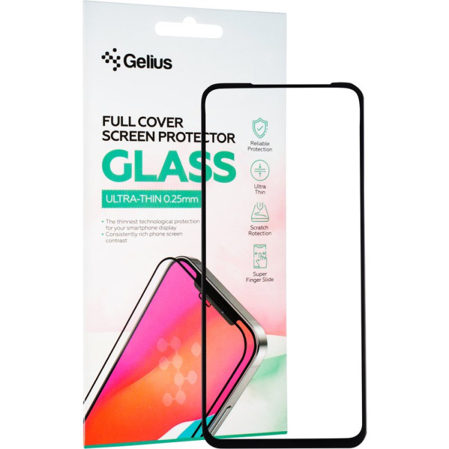 Захисне скло Gelius Full Cover Ultra-Thin 0.25mm для Poco M3 Pro Black