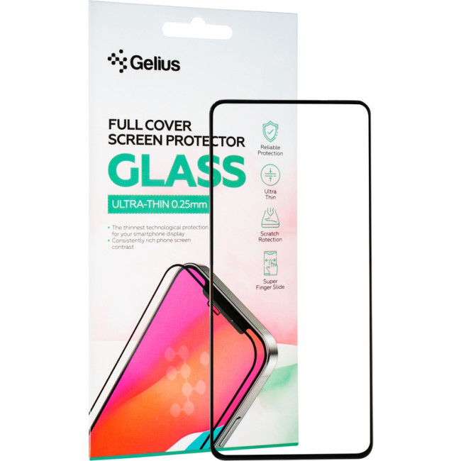 Захисне скло Gelius Full Cover Ultra-Thin 0.25mm для Poco X5 Pro Black