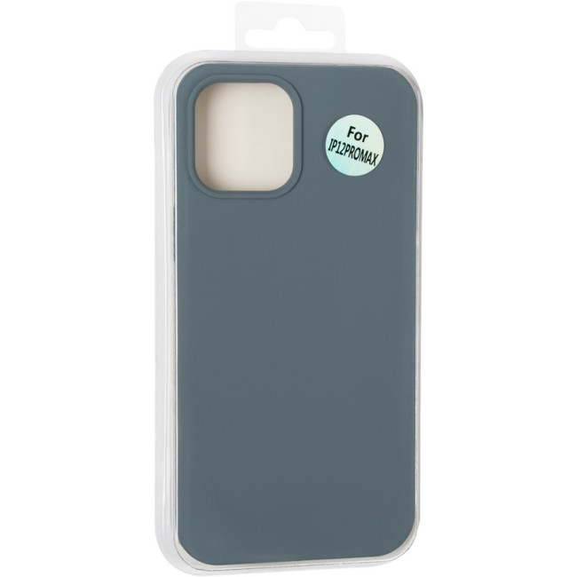 Чохол Original Full Soft Case для iPhone 12 Pro Max (without logo) Granny Grey Чохол Original Full Soft Case для iPhone 12 Pro Max (without logo) Granny Grey