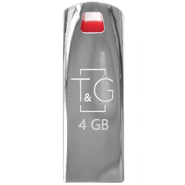 USB флеш накопичувач T&G Stylish 115 4Gb Metal Chrome