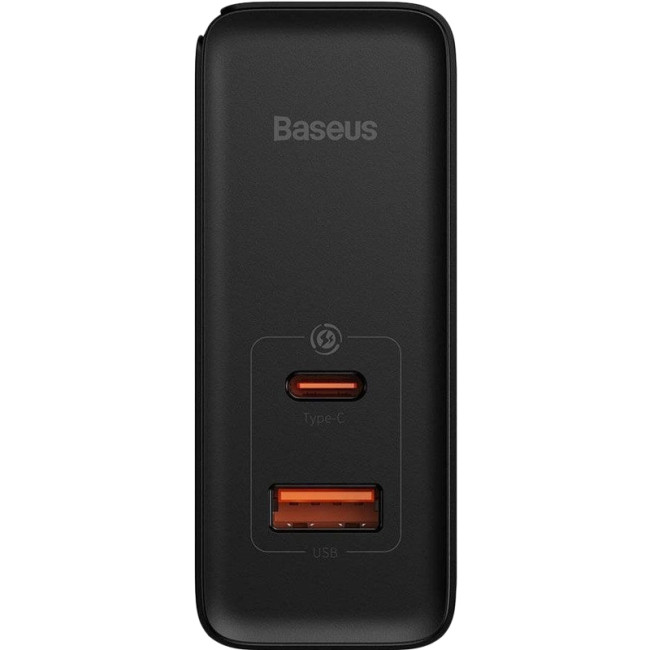 Мережевий зарядний пристрій Baseus GaN3 Pro Fast Charger (CCGP090201) 100W 1Type-C+1USB + кабель Type-C/Type-C Black