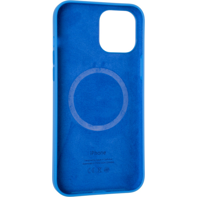 Чохол Original Full Soft Case (MagSafe Splash Screen) для iPhone 12 Pro Max Capri Blue
