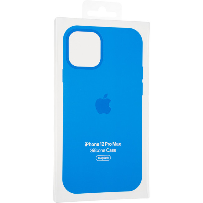 Чохол Original Full Soft Case (MagSafe Splash Screen) для iPhone 12 Pro Max Capri Blue