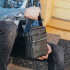 Шкіряна чорна чоловіча сумка через плече Tiding Bag M8209-3A