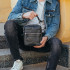 Шкіряна чорна чоловіча сумка через плече Tiding Bag M8209-3A