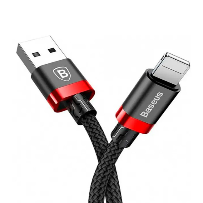 Кабель USB Baseus Cafule Lightning (CALKLF-C19) 2m Black/Red