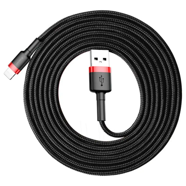 Кабель USB Baseus Cafule Lightning (CALKLF-C19) 2m Black/Red