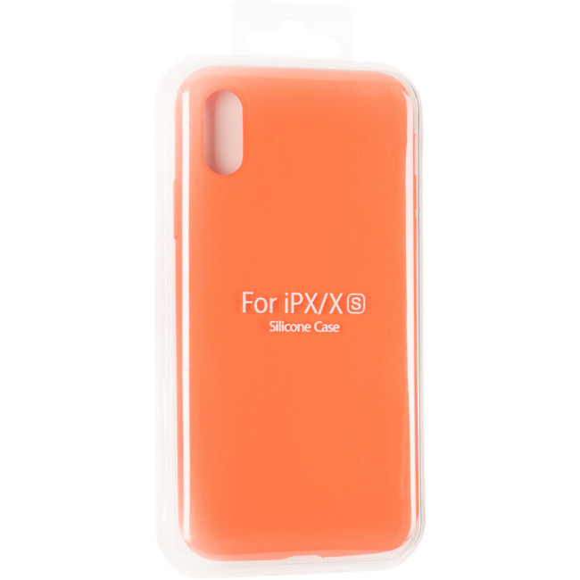 Чохол Original Full Soft Case для iPhone X/XS (without logo) Orange Чохол Original Full Soft Case для iPhone X/XS (without logo) Orange