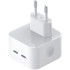 Мережевий зарядний пристрій XO L102 2Type-C 35W + кабель Type-C to Lightning White
