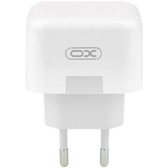Мережевий зарядний пристрій XO L102 2Type-C 35W + кабель Type-C to Lightning White