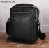 Шкіряна  чоловіча чорна сумка-барсетка через плече Tiding Bag A25-1278C