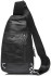 Шкіряний чорний слінг чоловічий Tiding Bag Чорний — MK59321