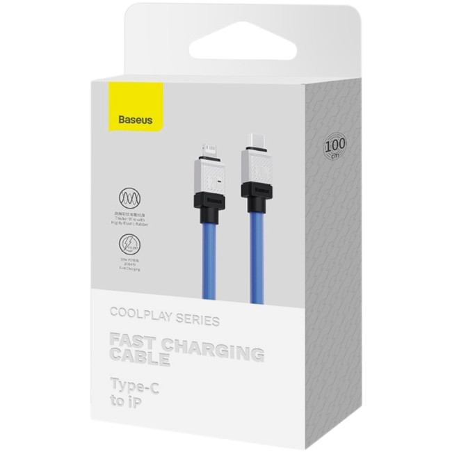 Кабель USB Baseus CoolPlay Series Type-C to Lightning (CAKW000003) 20W 1m Blue
