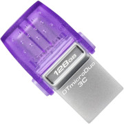 USB флеш накопичувач Kingston DTMicroDuo 3C (Type-A/Type-C) (200Mb/s) 128Gb USB 3.2