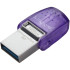 USB флеш накопичувач Kingston DTMicroDuo 3C (Type-A/Type-C) (200Mb/s) 128Gb USB 3.2