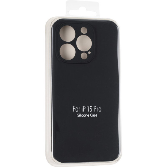 Чохол Original Full Soft Case для iPhone 15 Pro (without logo) Black Чохол Original Full Soft Case для iPhone 15 Pro (without logo) Black