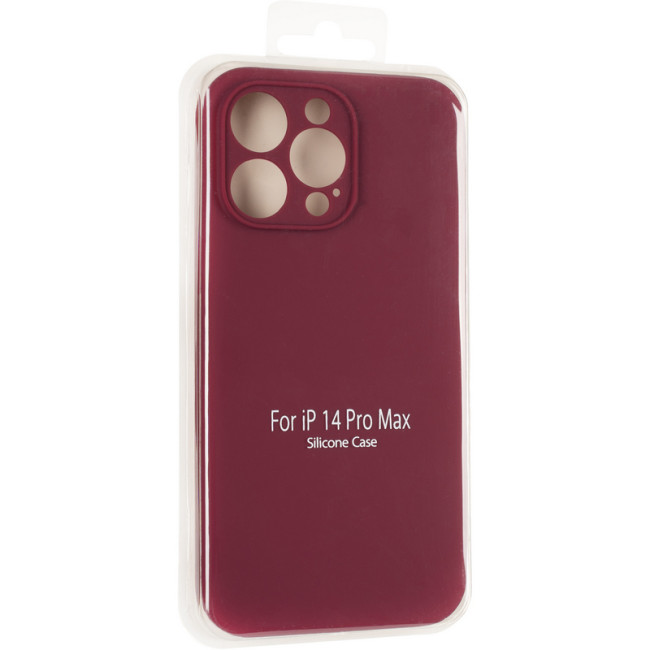 Чохол Original Full Soft Case для iPhone 14 Pro Max (without logo) Marsala Чохол Original Full Soft Case для iPhone 14 Pro Max (without logo) Marsala