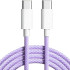 Кабель USB Original Quality Type-C/Type-C 1m (Woven) (box) Purple