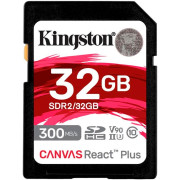 Карта пам'яті microSDHC 32Gb KIngston Canvas React Plus V90 (UHS-II U3) (R-300Mb/s)