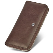 Коричневий гаманець-клатч, з ремінцем на руку з натуральної шкіри ST Leather ST45-2