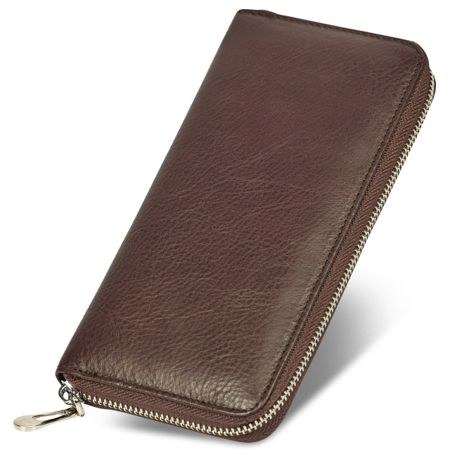 Коричневий гаманець-клатч, з ремінцем на руку з натуральної шкіри ST Leather ST45-2