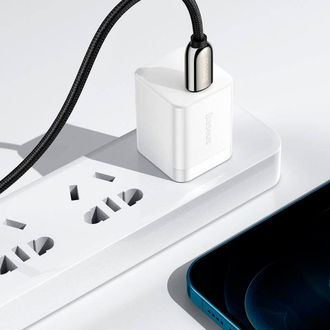 Кабель USB Baseus Display Type-C to Lightning 20W(CATLSK-01) 1m Black