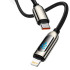 Кабель USB Baseus Display Type-C to Lightning 20W(CATLSK-01) 1m Black