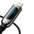 Кабель USB Baseus Display Type-C to Lightning 20W(CATLSK-01) 1m Black