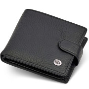 Чоловіче портмоне з натуральної шкіри ST Leather ST153 чорний