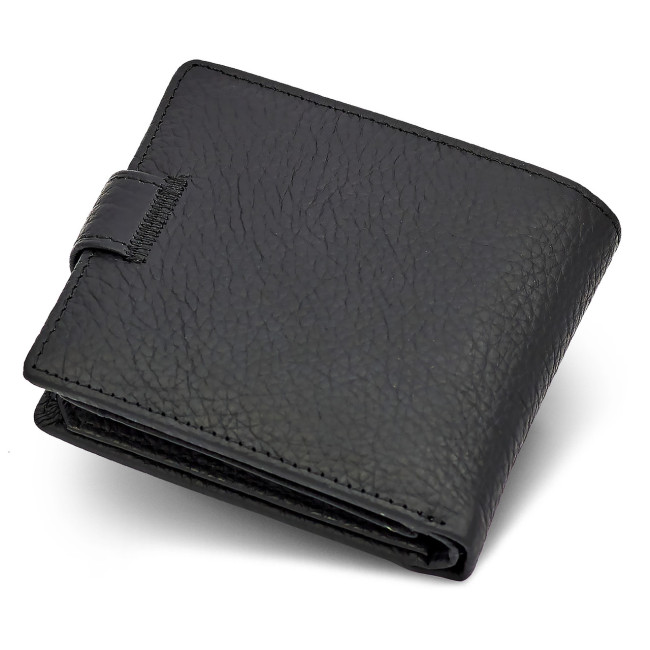 Чоловіче портмоне з натуральної шкіри ST Leather ST153 чорний