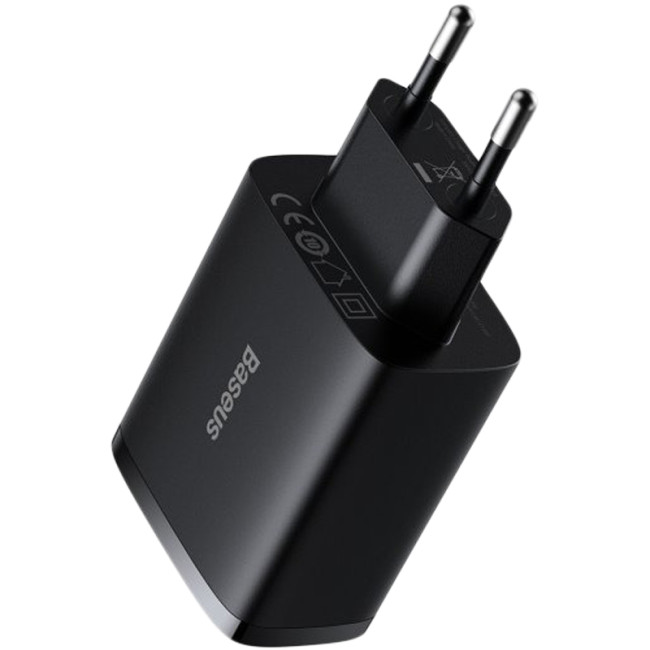 Мережевий зарядний пристрій Baseus Compact Charger 3USB 17W (CCXJ020101) Black