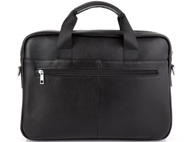 Шкіряна сумка для ноутбука та документів Tiding Bag MK 3128 чорна