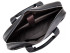 Ділова шкіряна сумка для ноутбука Borsa Leather 5526 Чорна