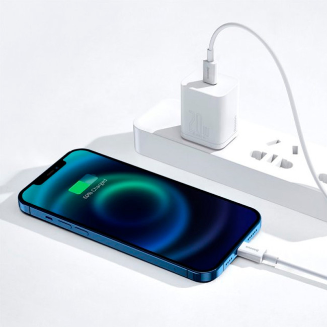 Кабель USB Baseus Superior Series Lightning 2.4A (CALYS-C02) White 2m