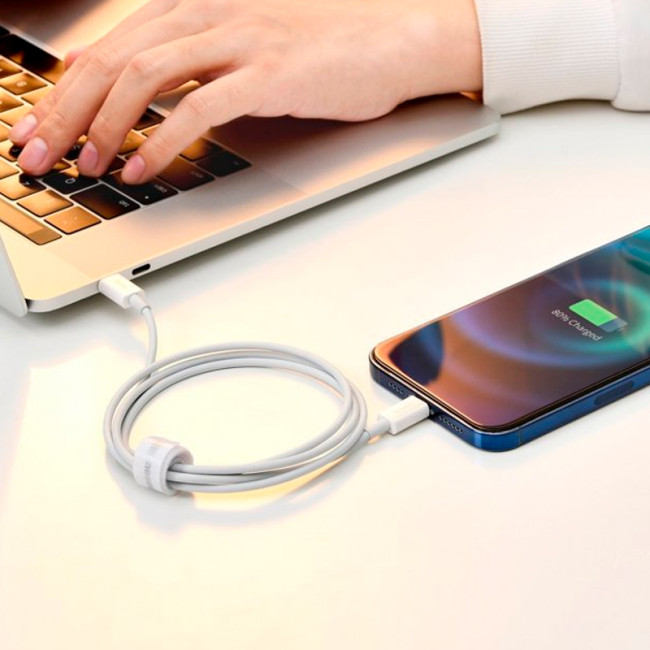 Кабель USB Baseus Superior Series Lightning 2.4A (CALYS-C02) White 2m