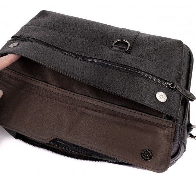 Шкіряна чоловіча   офісна  сумка для документів і ноутбука  Tiding Bag K26837