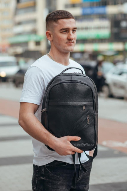 Рюкзак для ноутбука та документів із натуральної шкіри Tiding Bag B2-835-12A
