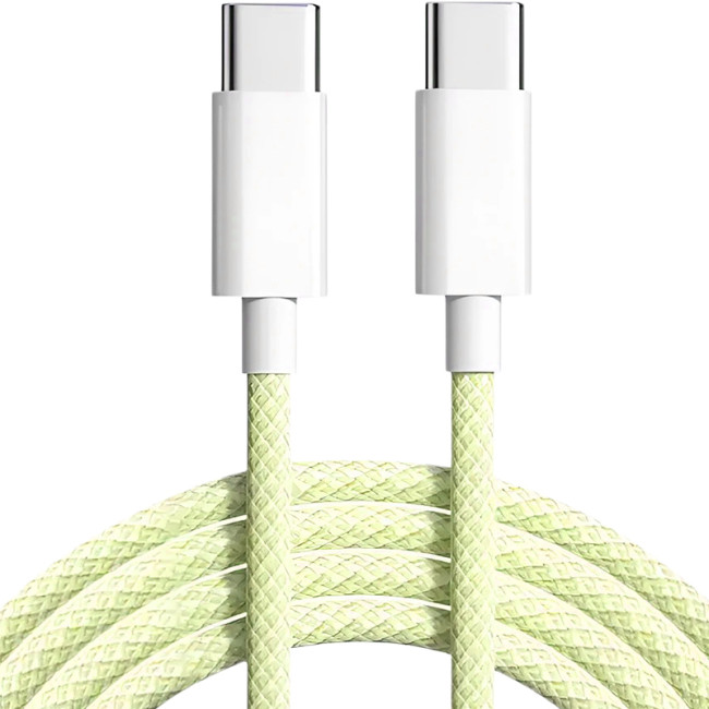 Кабель USB Original Quality Type-C/Type-C 1m (Woven) (box) Yellow