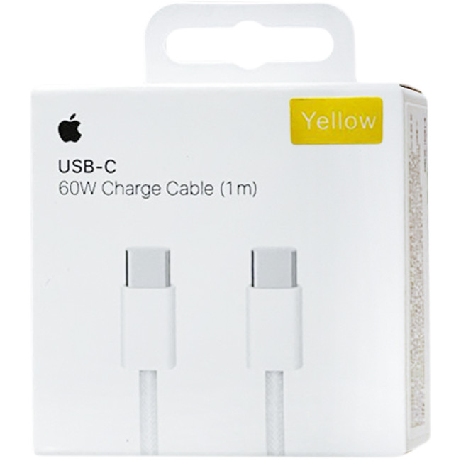 Кабель USB Original Quality Type-C/Type-C 1m (Woven) (box) Yellow