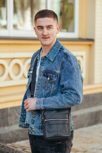 Чоловіча шкіряна сумка через плече Tiding Bag M0993-8A