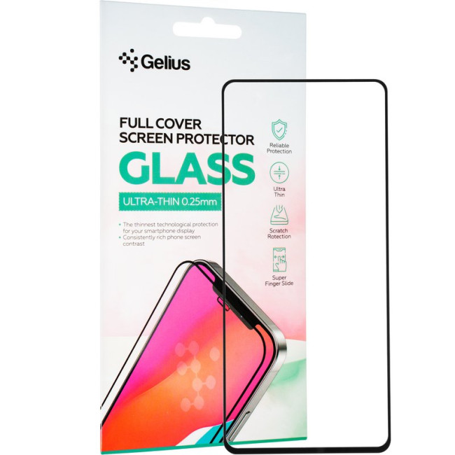 Захисне скло Gelius Full Cover Ultra-Thin 0.25mm для Samsung А736 (A73) Black