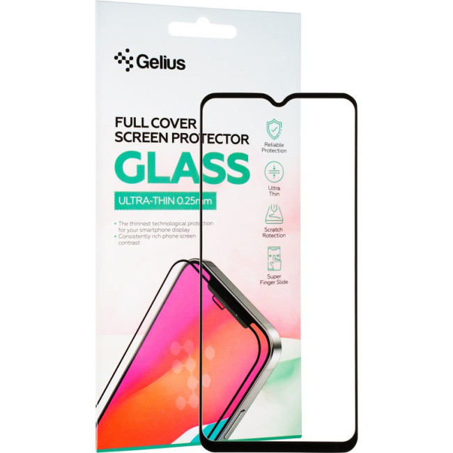 Захисне скло Gelius Full Cover Ultra-Thin 0.25mm для Samsung M236 (M23)/M135 (M13) Black