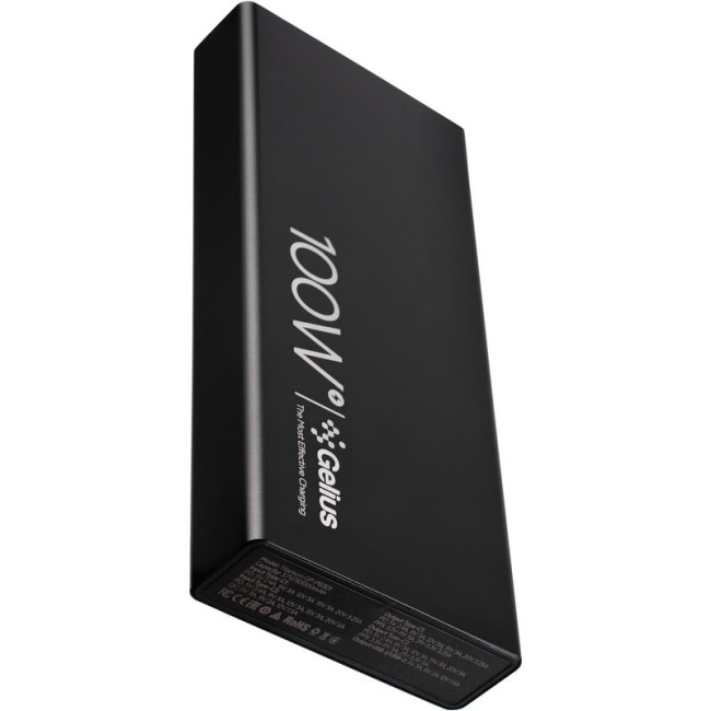 Додаткова батарея Gelius Titanium GP-PB301 100W (30000mAh) + кабель Type C/Type C (1m,100W) Black